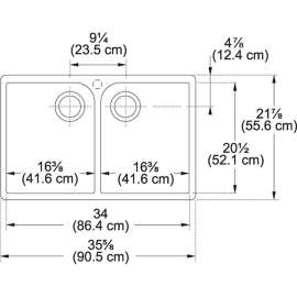 Drop In Fireclay Kitchen Sink in Biscuit