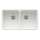 Franke Manor House 35.5-In. X 21.62-In. White Apron Front Double Bowl Fireclay Kitchen Sink - Mhk720-35Wh