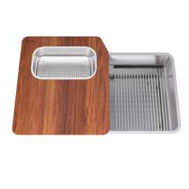 Franke Orca 2.0 Workcenter 31-In. X 20-In. 18 Gauge Stainless Steel Undermount Single Bowl Kitchen Sink