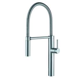 Franke Pescara 22-Inch Single Handle Semi-Pro Kitchen Faucet With Magnetic Sprayer Dock In Stainless Steel, Pes-Spx-304