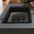 Franke Peak 32.0-In. X 18.8-In. Fragranite Undermount Single Bowl Kitchen Sink In Matte Black