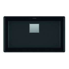Franke Peak 32.0-In. X 18.8-In. Fragranite Undermount Single Bowl Kitchen Sink In Onyx