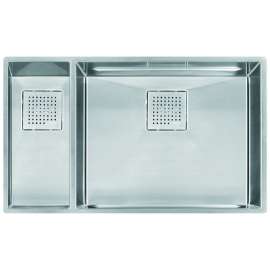 Franke Peak 31-In. X 18-In. 16 Gauge Stainless Steel Undermount Double Bowl Kitchen Sink - Pkx160Lh