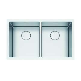 Franke Professional 2.0 31.5-In. X 19.5-In. 16 Gauge Stainless Steel Undermount Double Bowl Kitchen Sink - Ps2X120-14-14