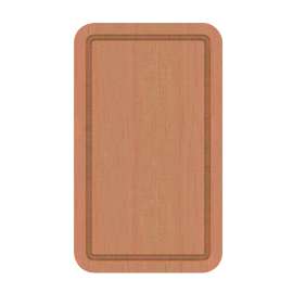 Franke 11.0-In. X 18.5-In. Solid Wood Cutting Board For Pescara Series Sinks