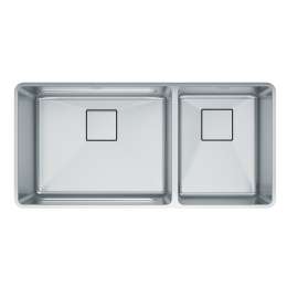 Franke Pescara 38-In. X 18-In. 18 Gauge Stainless Steel Undermount Double Bowl Kitchen Sink - Ptx160-37