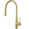 Franke Steel 17.5-Inch Single Handle Pull-Down Kitchen Faucet In Gold, Stl-Pd-Ibk