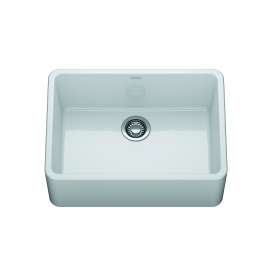 Franke Ceranova 27‑In. Fireclay Ceramic Farmhouse Apron Front Single Bowl Kitchen Sink In Glossy White