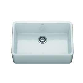 Franke Ceranova 30‑In. Fireclay Ceramic Farmhouse Apron Front Single Bowl Kitchen Sink In Glossy White