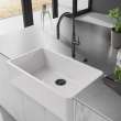 Franke Ceranova 33‑In. Fireclay Ceramic Farmhouse Apron Front Single Bowl Kitchen Sink In Glossy White