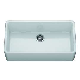 Franke Ceranova 36‑In. Fireclay Ceramic Farmhouse Apron Front Single Bowl Kitchen Sink In Glossy White