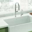 Franke Pescara 2.0 18.3-Inch Single Handle Pull-Down Spray Faucet In Stainless Steel