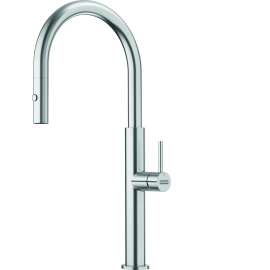 Franke Pescara 2.0 18.3-Inch Single Handle Pull-Down Spray Faucet In Stainless Steel