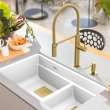 Franke Pescara 2.0 18.3-Inch Single Handle Semi-Pro Spray Faucet In Gold