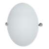 Large Oval Mirror in Chrome
