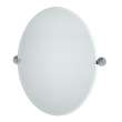 Large Oval Mirror in Chrome
