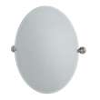 Tiara 4339LG Large Oval Mirror in Satin Nickel