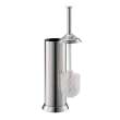 Toilet Brush Holders with Brush in Satin Nickel