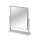 Elegant Magnified Table Mirror in Satin Nickel