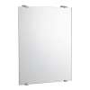 22in x 30in Minimalist Flat Edge Wall Mounted Mirror in Chrome