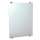 Minimalist Hanging Wall Mirror in Satin Nickel