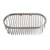 10 Inch Oval Shower Basket in Satin Nickel