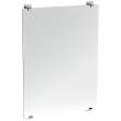 Frameless Rectangular Bathroom Mirror in Chrome