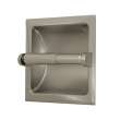 Recessed Toilet Paper Holder in Satin Nickel