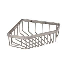 Corner Shower Basket in Satin Nickel