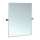 23-1/2 Inch Beveled Edge Tilting Rectangular Wall Mirror in Chrome