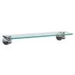 Glass Shelf in Satin Nickel