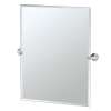27-1/2inW X 31-1/2inH Wall-Mounted Frameless Rectangular Mirror in Chrome
