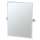 27-1/2inW X 31-1/2inH Wall-Mounted Frameless Rectangular Mirror in Chrome