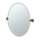 24inW X 26-1/2inH Wall-Mounted Frameless Oval Mirror in Bronze