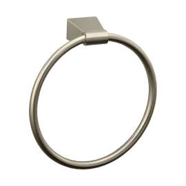 Wall Mounted Towel Ring in Satin Nickel