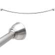 Adjustable Curved Shower Rod in Satin Nickel