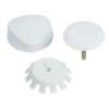 Trim Kit with Traditional Plastic Handle in White