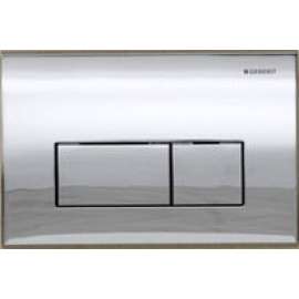 Dual-Flush Actuator Plate from the Kappa 50 Series in Polished Chrome