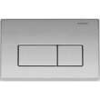 Dual-Flush Actuator Plate from the Kappa 50 Series in Matte Chrome
