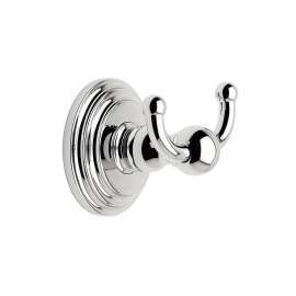 Chelsea 1111/PC Double Hook Robe Hook in Polished Chrome