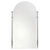 20.4in Wall Mounted Portrait Mirror in Polished Brass