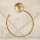 7in Wall Mounted Towel Ring in Polished Brass