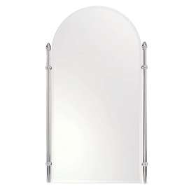 20.4in Arched Mirror in Polished Brass