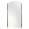26in x 36in Rectangular Framed Mirror in Satin Nickel