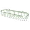 12in Oval Toiletry Basket in Satin Nickel