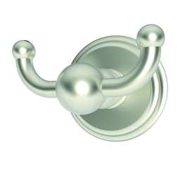 Chelsea 1111/SN Double Hook Robe Hook in Satin Nickel