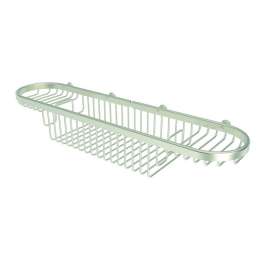 18in Large Shower Basket in Satin Nickel