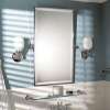 20in x 36in Framed Mirror in Satin Nickel