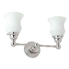 2 Light Up Lighting Vanity Light in Polished Chrome / Satin Etched