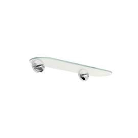 Hotelier 0334T-18/SN 18in Glass Shelf in Satin Nickel
